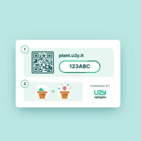 Istruzioni per piantare e codice QR