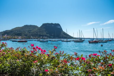 Barche ormeggiate sul Lago di Garda