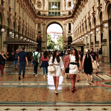 Passeggiata in Galleria Vittorio Emanuele II, Milano